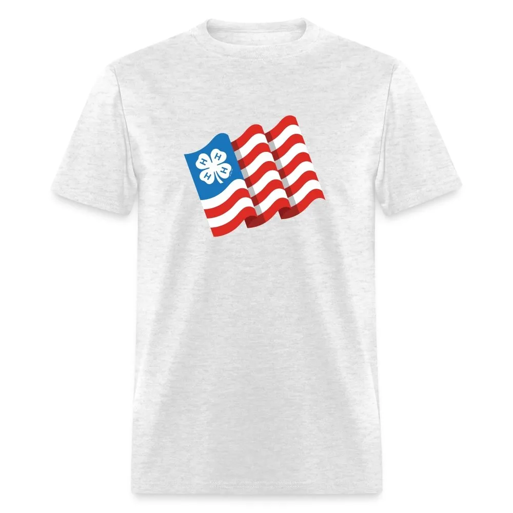 4-H Clover Patriotic Flag Unisex Classic T-Shirt