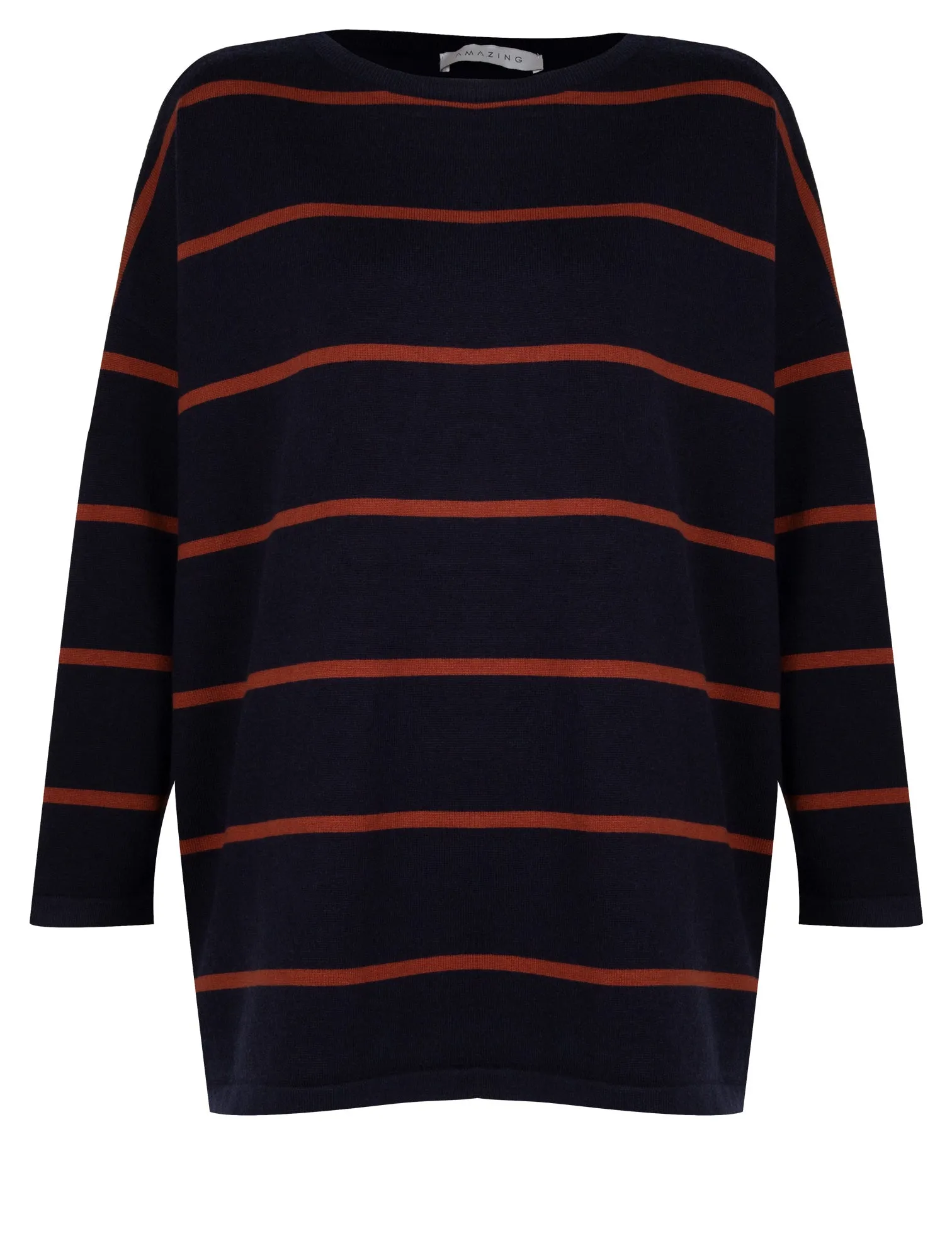 Amazing Woman Storm Supersoft Round Neck Stripe Knit