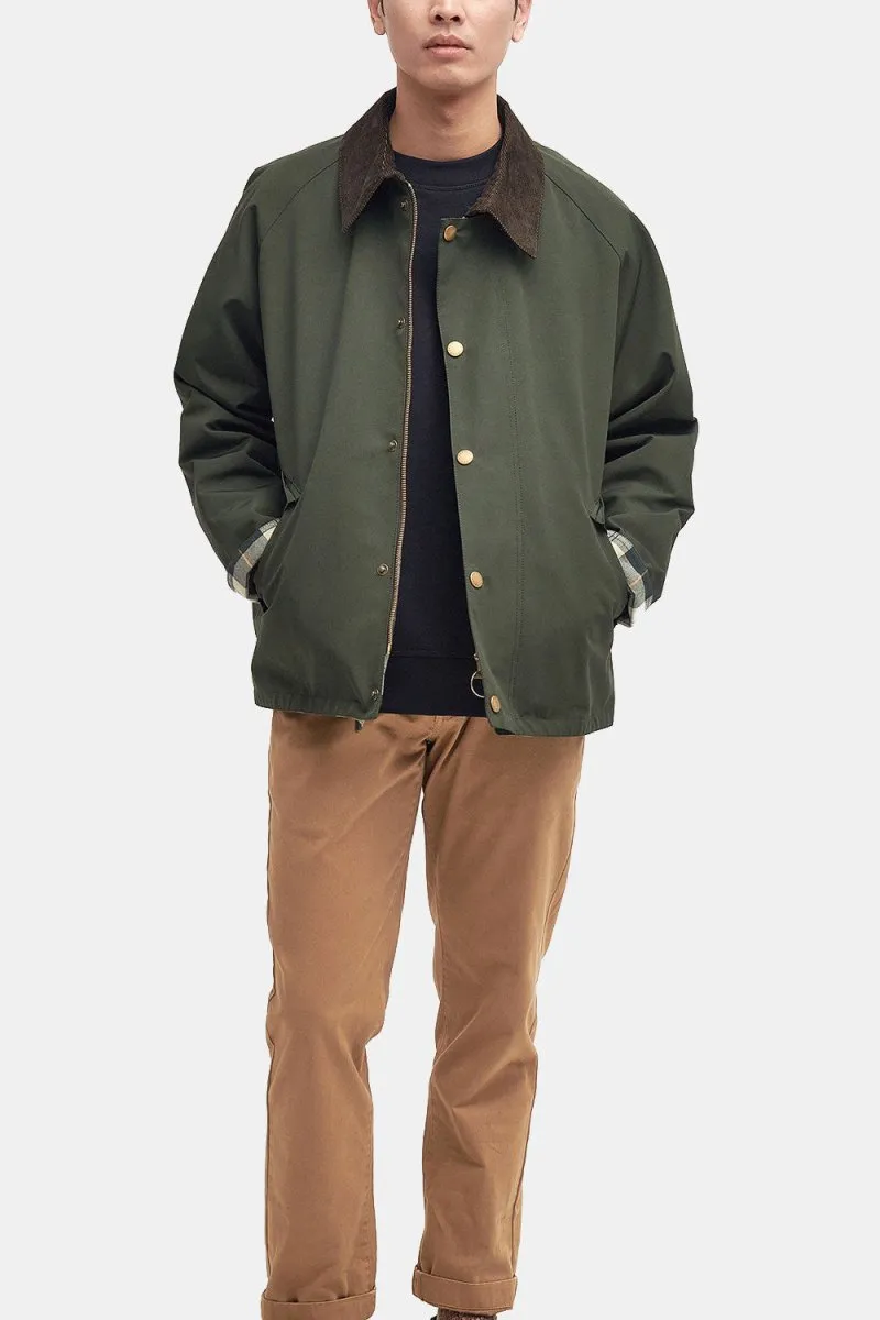 Barbour Oversized Reversible Transport Jacket (Sage)