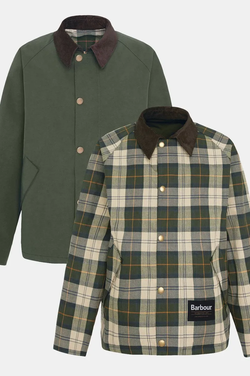 Barbour Oversized Reversible Transport Jacket (Sage)