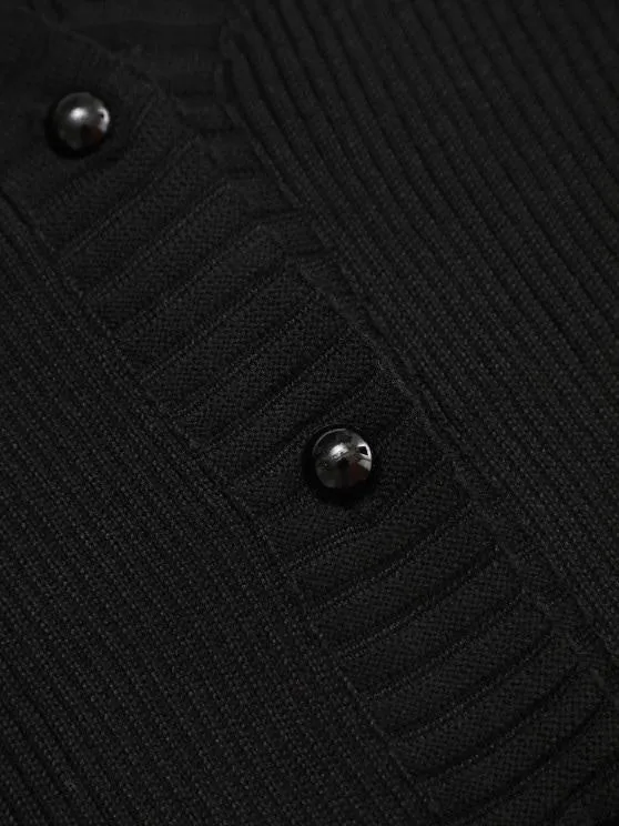 Button Up Scalloped Lace Trim Cardigan for Women