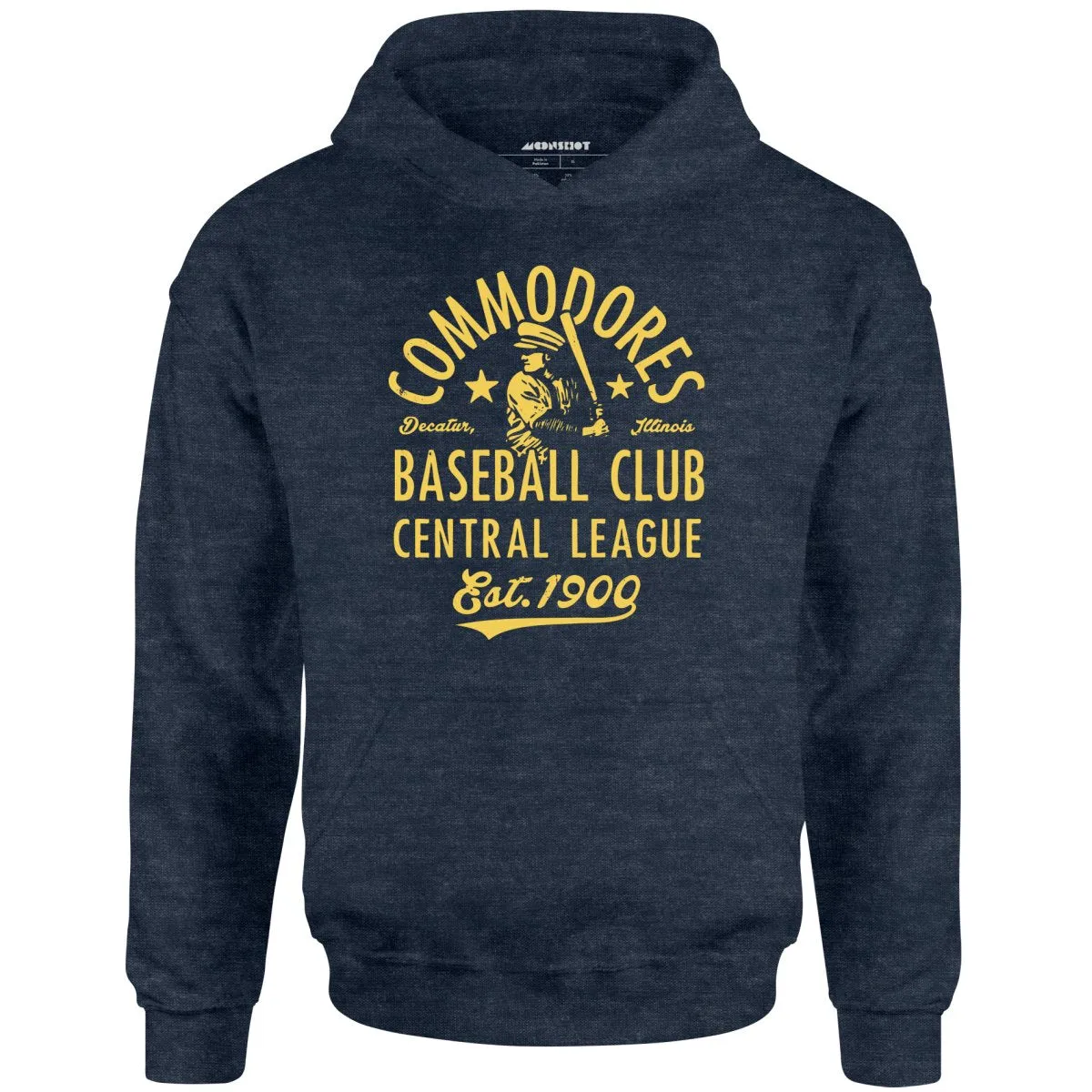 Decatur Commodores - Illinois - Vintage Defunct Baseball Teams - Unisex Hoodie