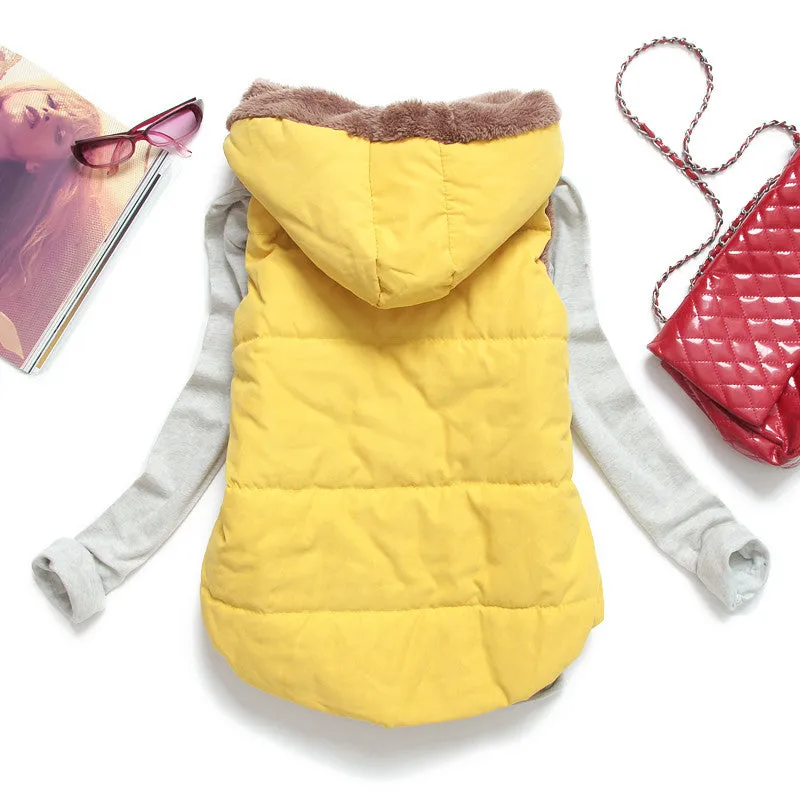 Hot Women Vests Plus Size Sleeveless Vest Femininas Cotton Vests Hoody jacket Women Waistcoat