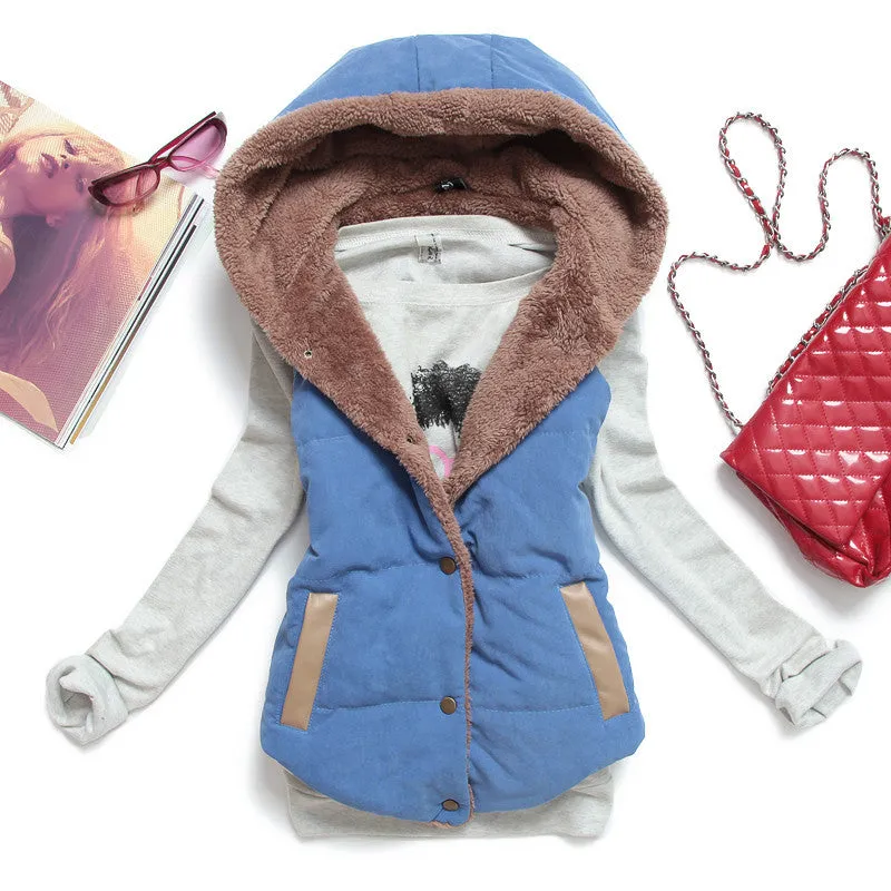 Hot Women Vests Plus Size Sleeveless Vest Femininas Cotton Vests Hoody jacket Women Waistcoat