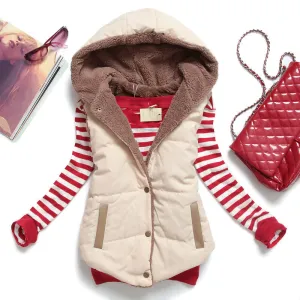 Hot Women Vests Plus Size Sleeveless Vest Femininas Cotton Vests Hoody jacket Women Waistcoat