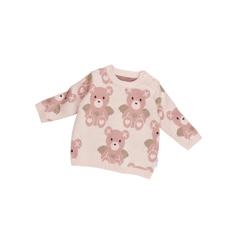 Huxbaby Angel Bear Knit Jumper