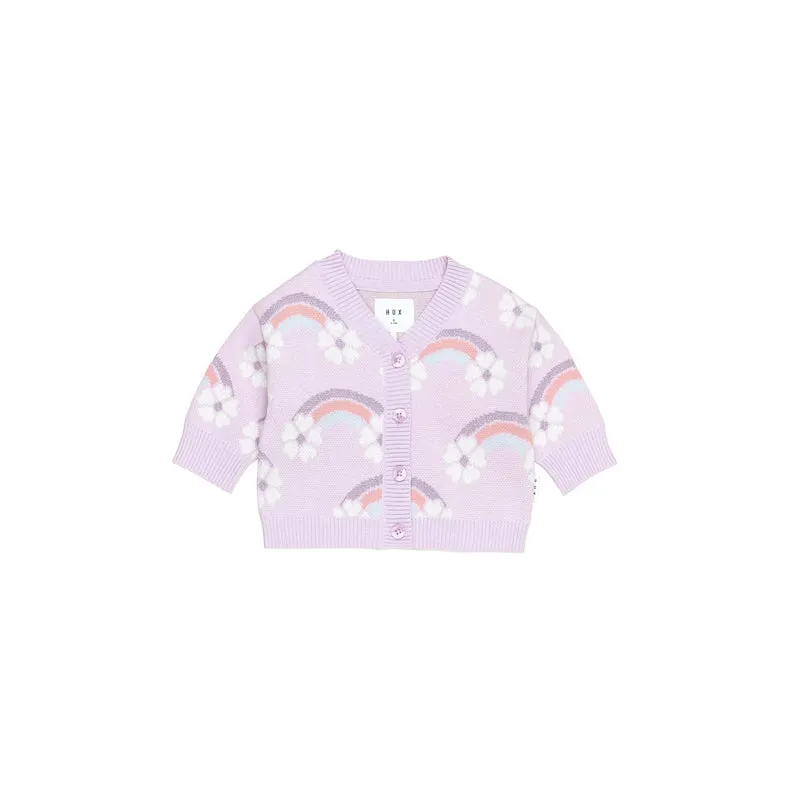 Huxbaby Flowerbow Boxy Cardi