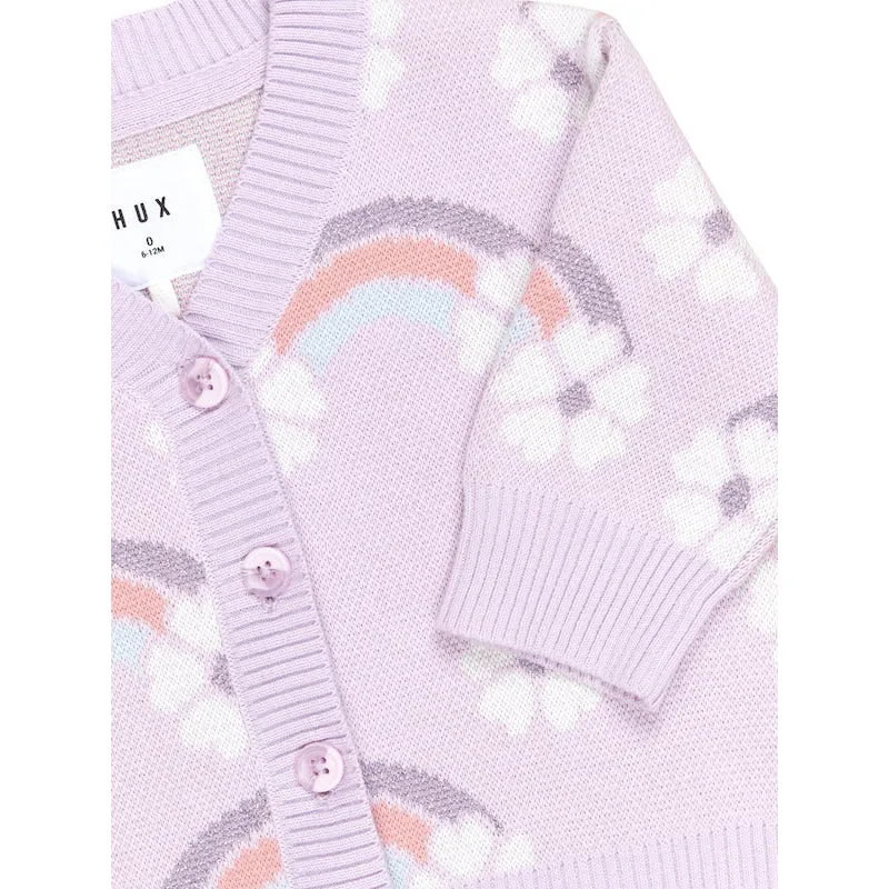 Huxbaby Flowerbow Boxy Cardi