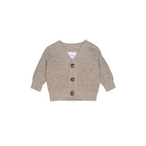Huxbaby Oat Almond Marl Knit Cardigan