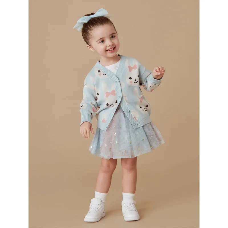 Huxbaby Sky Bunny Boxy Cardi