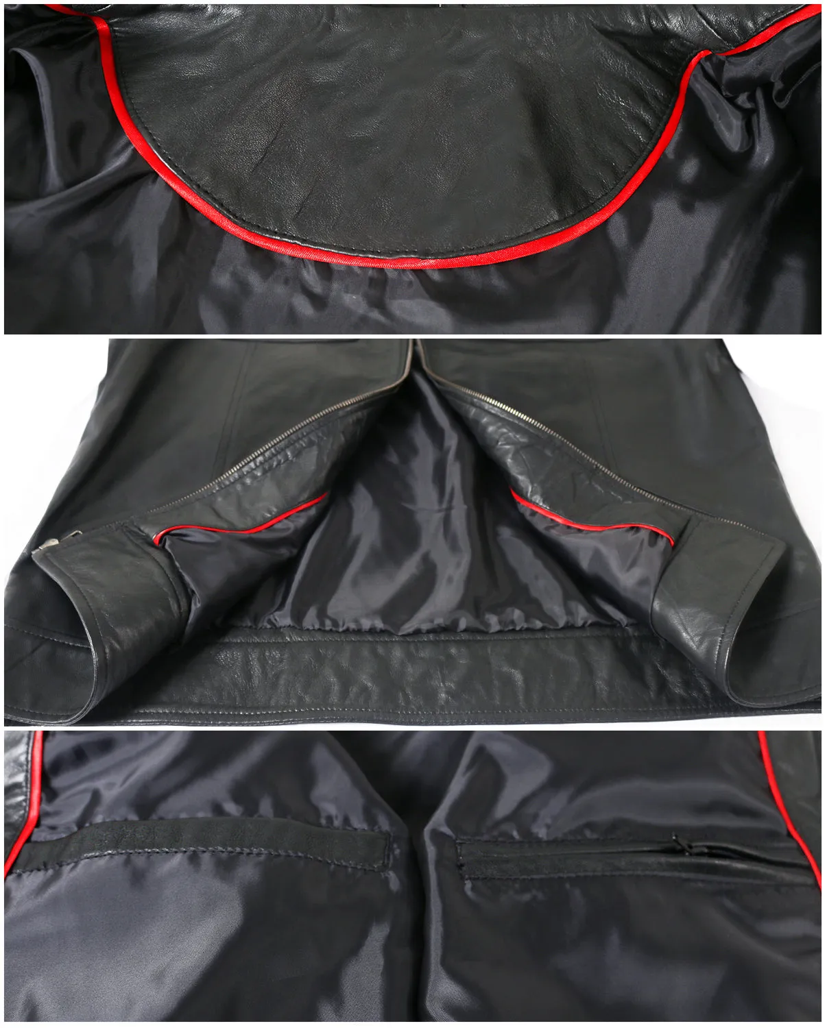 Leather Jackets Hub Mens Genuine Lambskin Leather Jacket (Black, Aviator Jacket) - 1501382