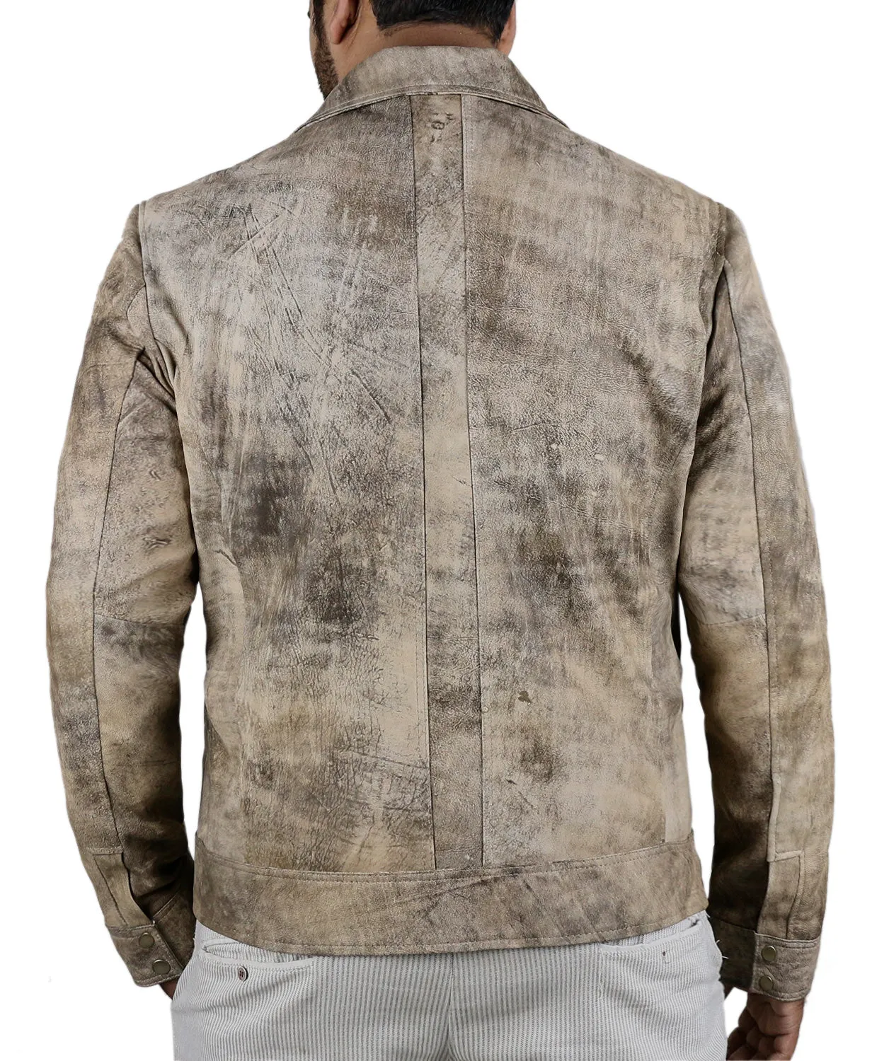 Leather Jackets Hub Mens Genuine Lambskin Leather Jacket (Black, Aviator Jacket) - 1501382