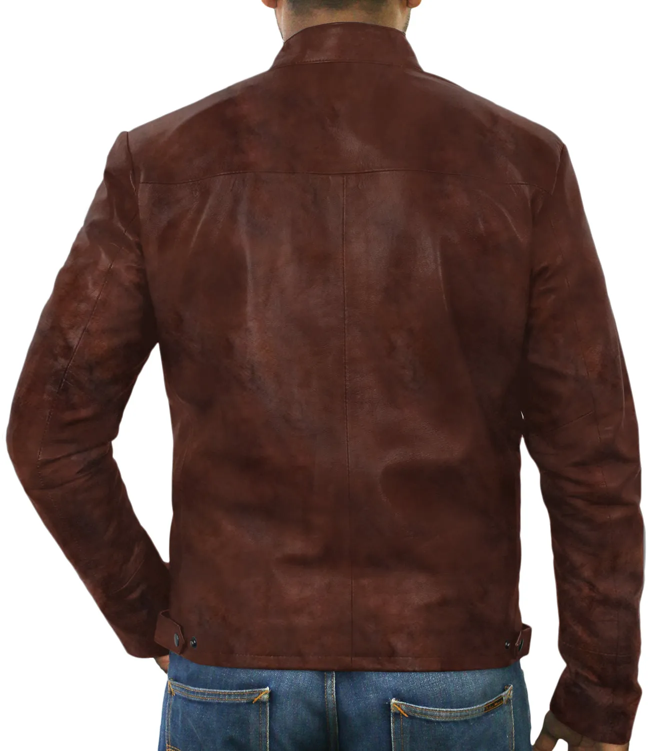 Leather Jackets Hub Mens Genuine Lambskin Leather Jacket (Black, Racer Jacket) - 1501212
