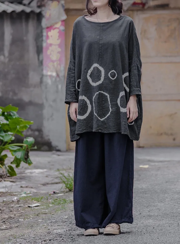 Loose Linen Palazzo Pants | Lotus