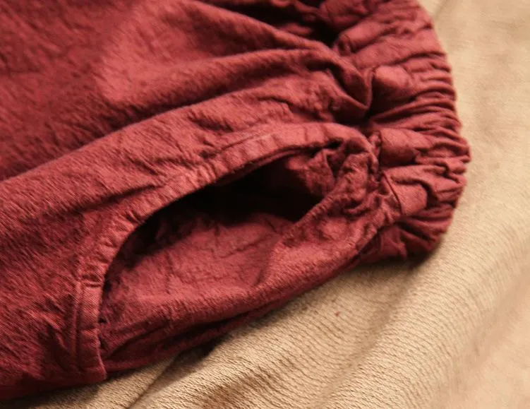 Loose Linen Palazzo Pants | Lotus