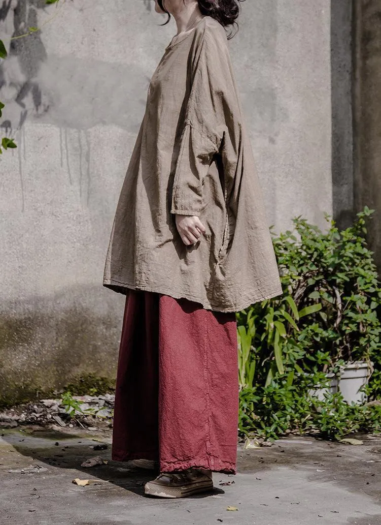 Loose Linen Palazzo Pants | Lotus