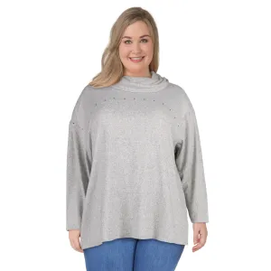 mySTYLE Women's Plus Tunic with Studs