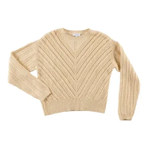 mySTYLE Women's Round Crochet Neck Sweater