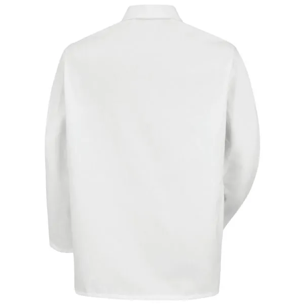 Red Kap Gripper Front Short Butcher Coat No Pockets - 0416