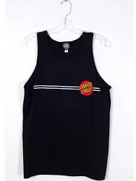 Santa Cruz Classic Dot Tank Black