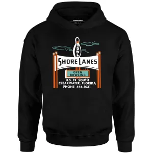 Shore Lanes - Clearwater, FL - Vintage Bowling Alley - Unisex Hoodie