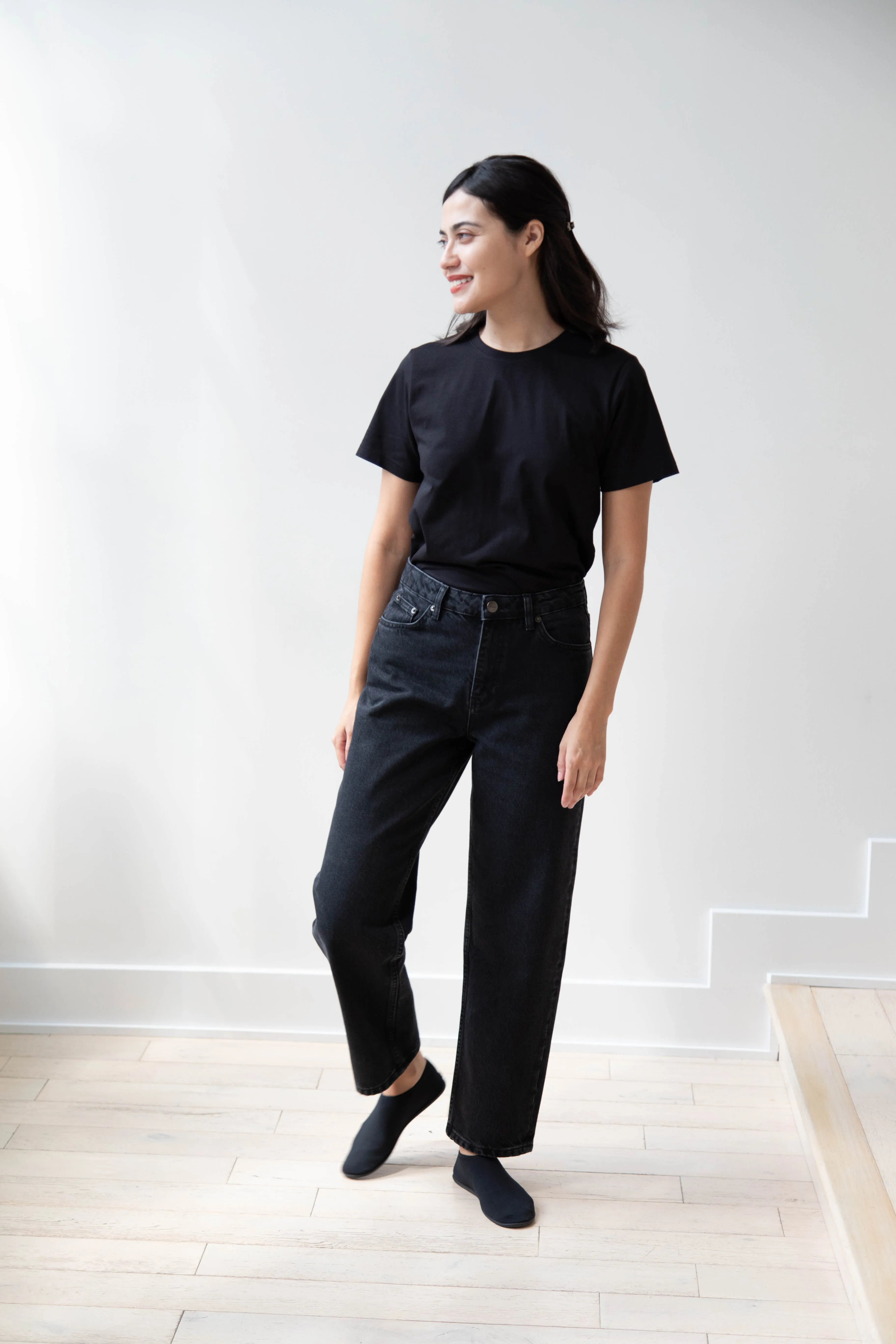 Skall | Allison Cropped Jeans in Vintage Black