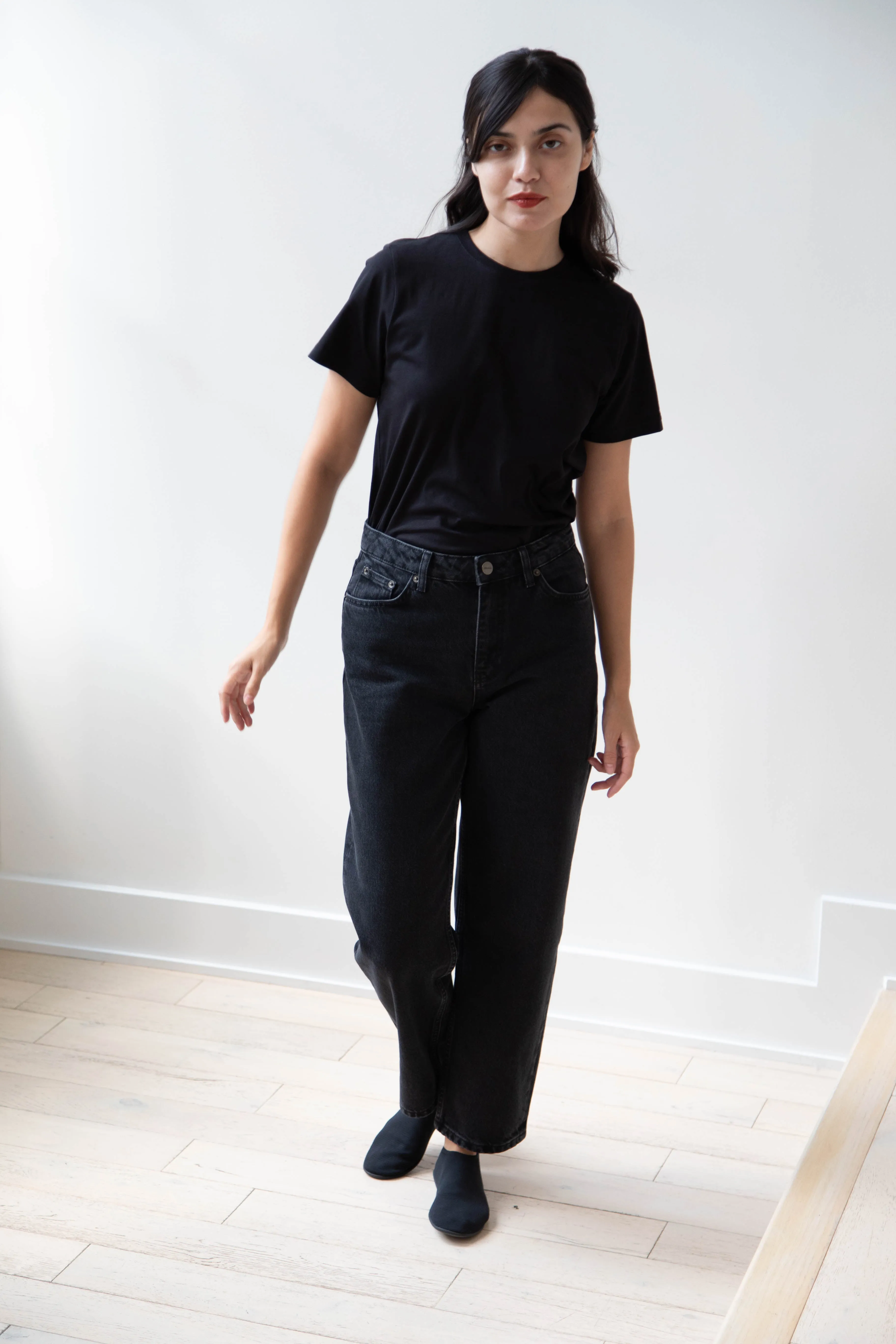Skall | Allison Cropped Jeans in Vintage Black