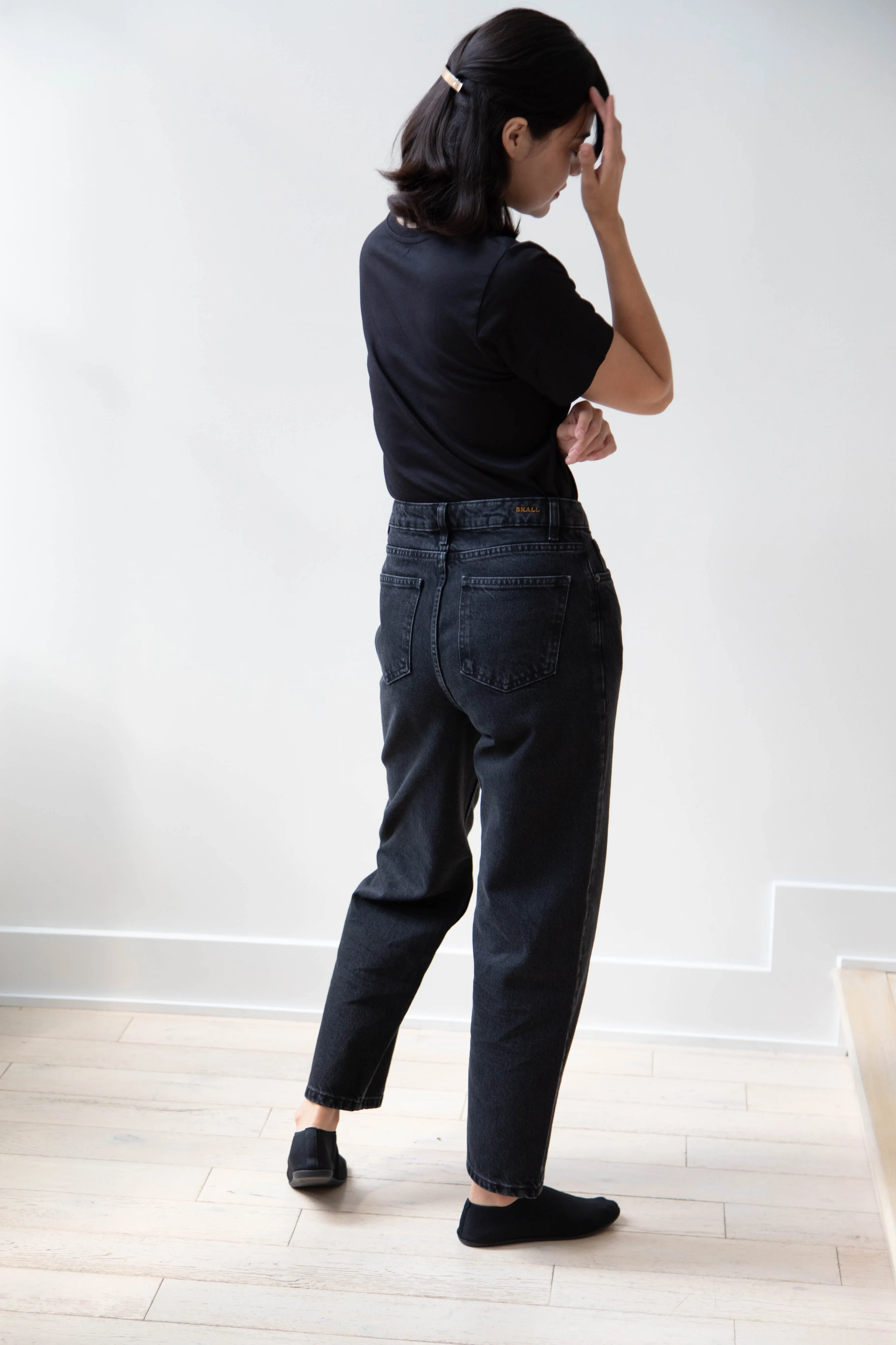 Skall | Allison Cropped Jeans in Vintage Black