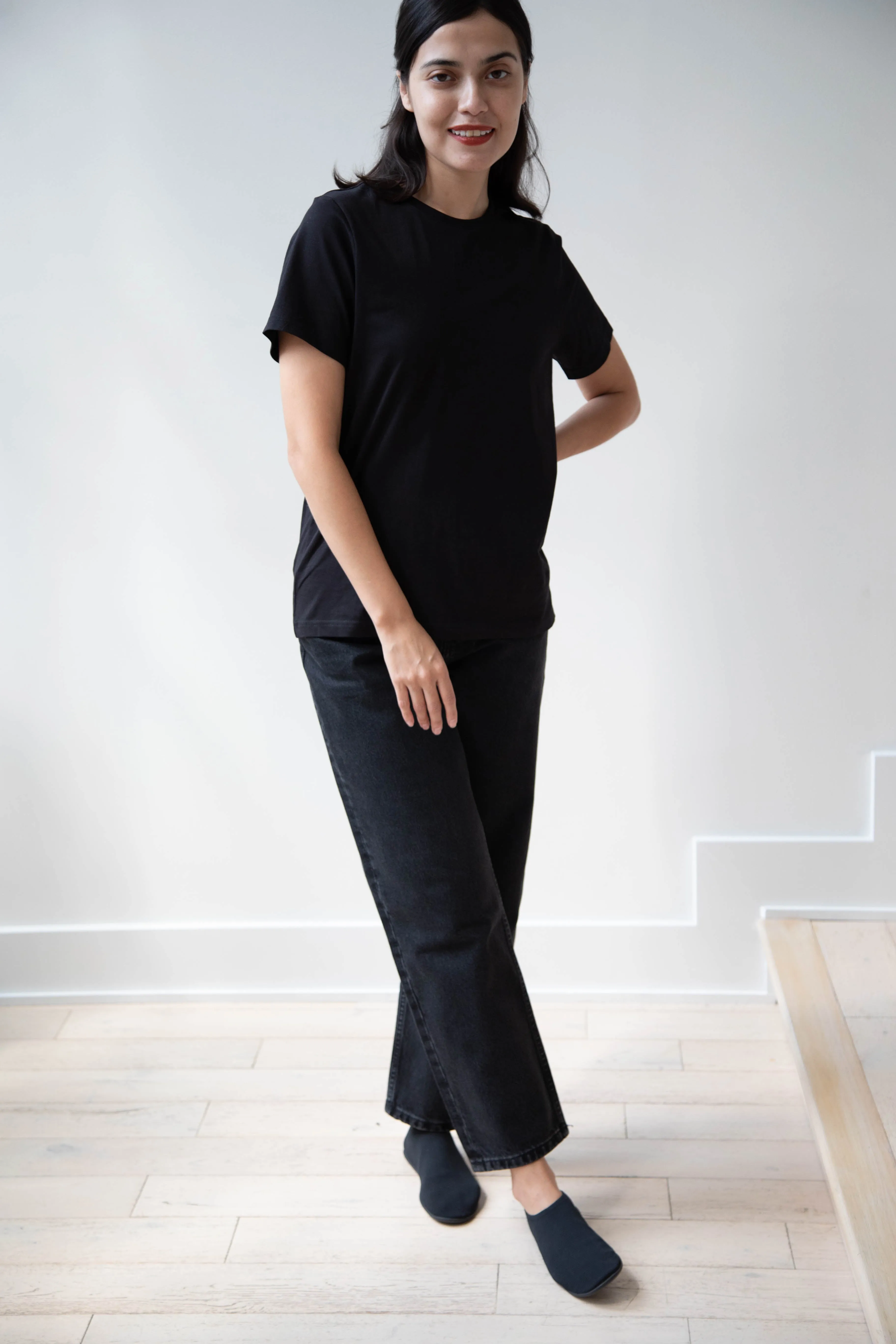 Skall | Allison Cropped Jeans in Vintage Black