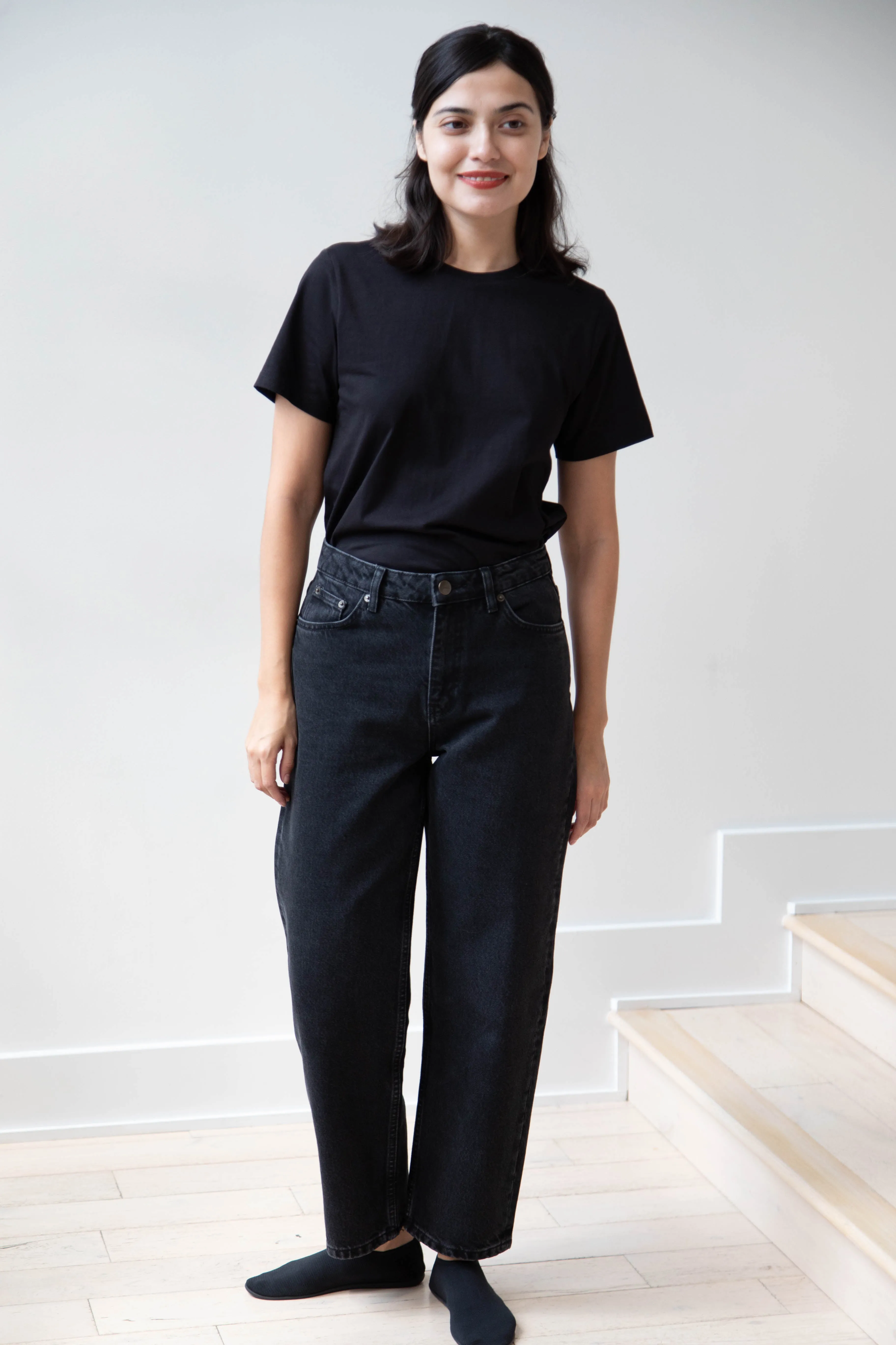 Skall | Allison Cropped Jeans in Vintage Black