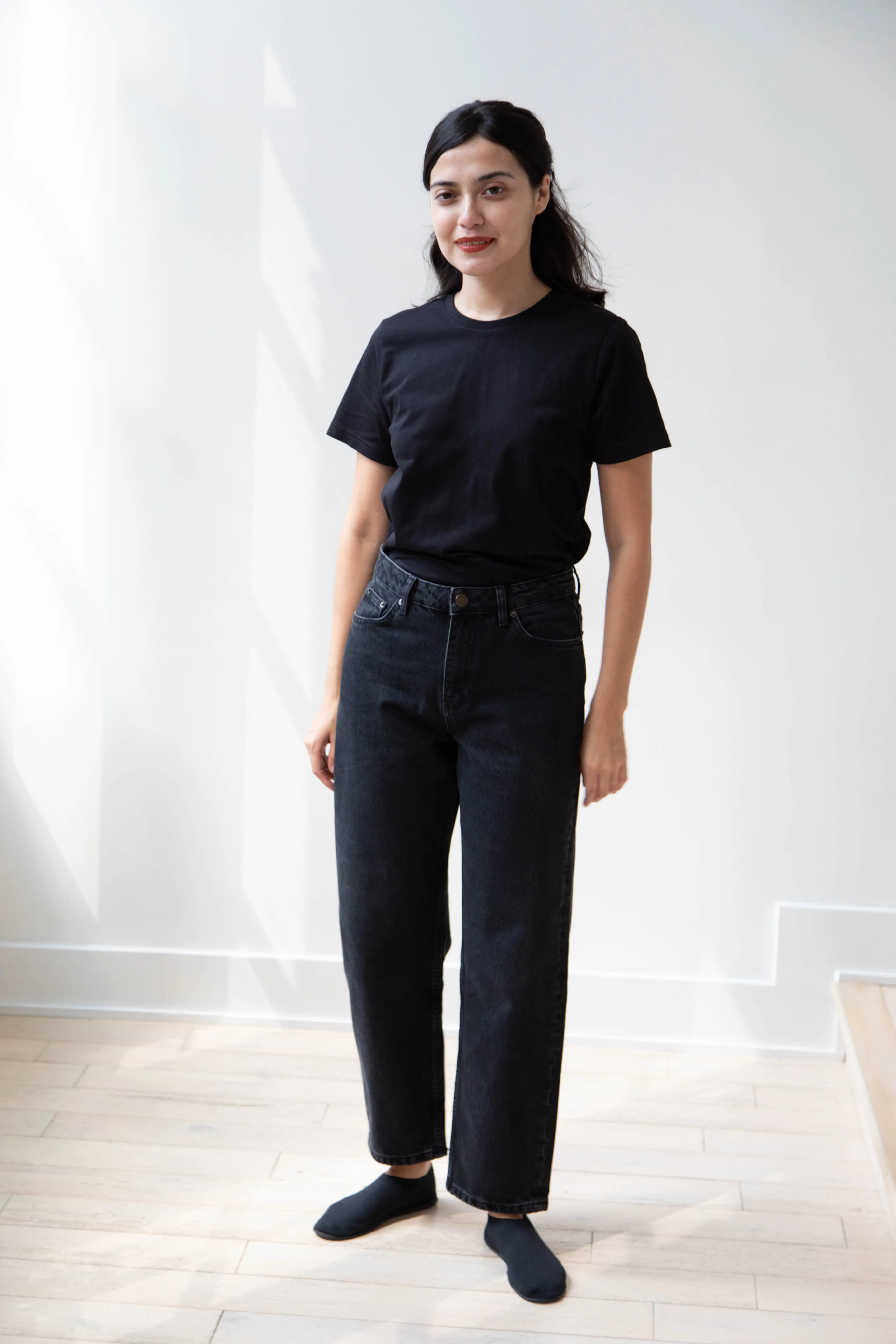 Skall | Allison Cropped Jeans in Vintage Black