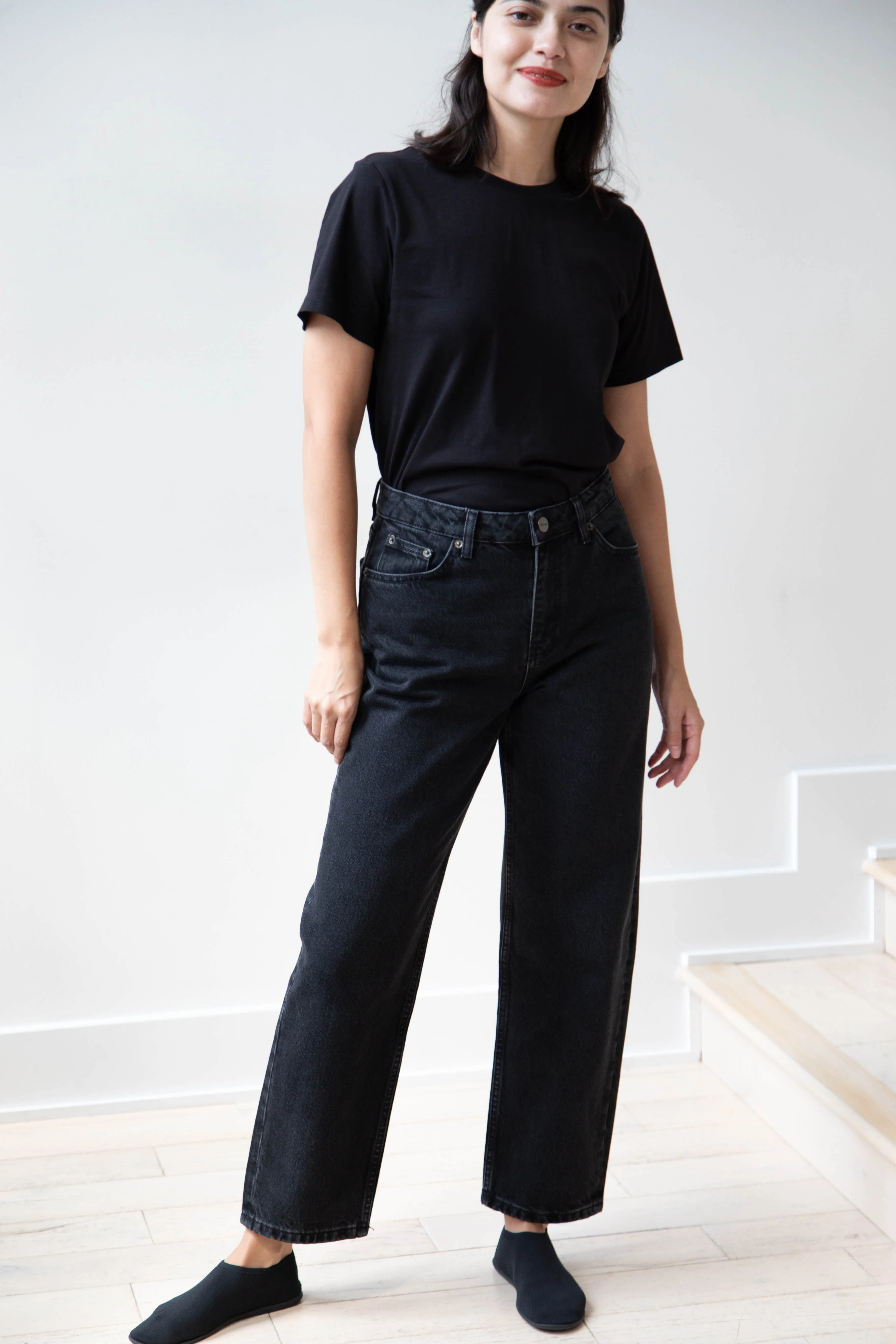 Skall | Allison Cropped Jeans in Vintage Black