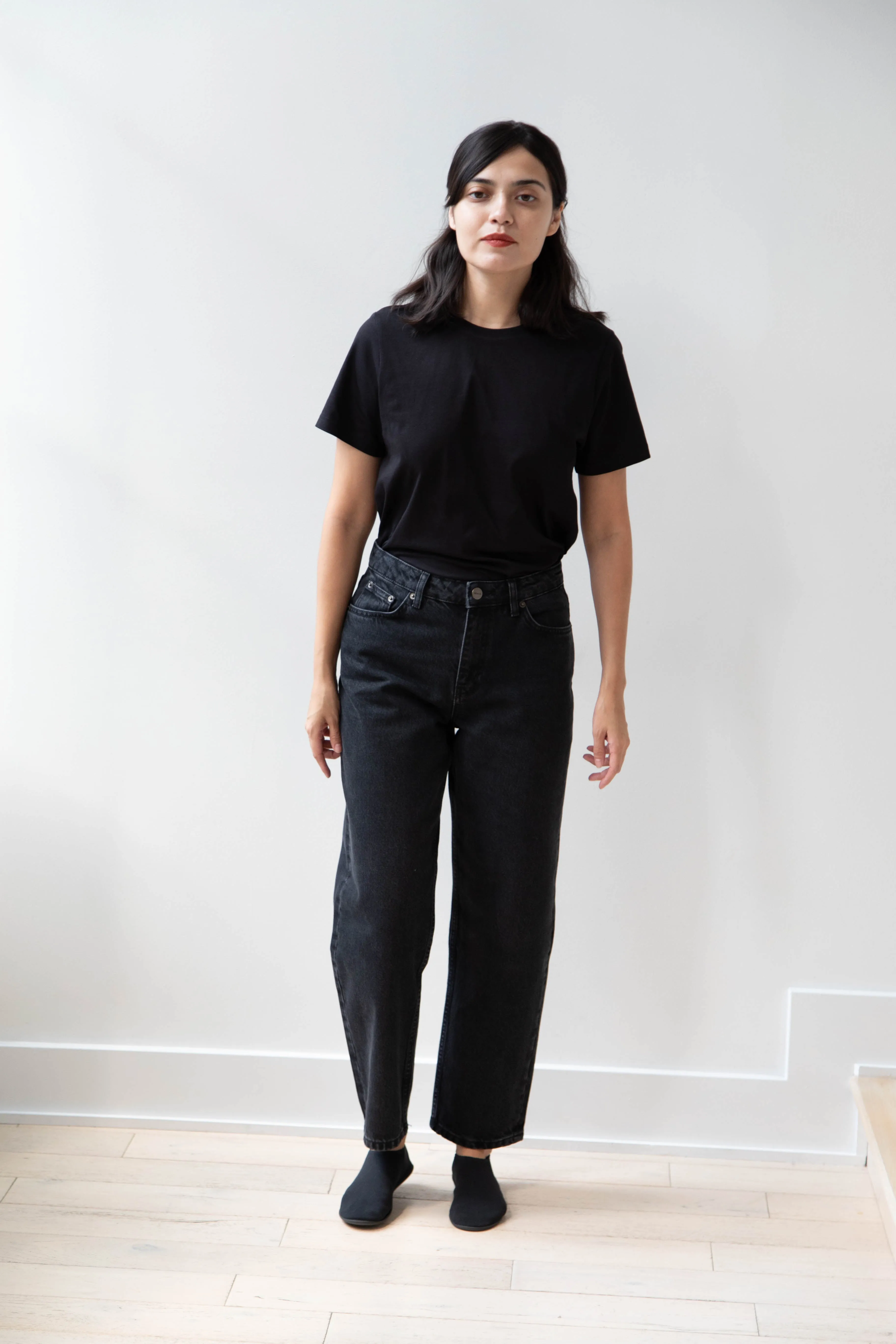 Skall | Allison Cropped Jeans in Vintage Black