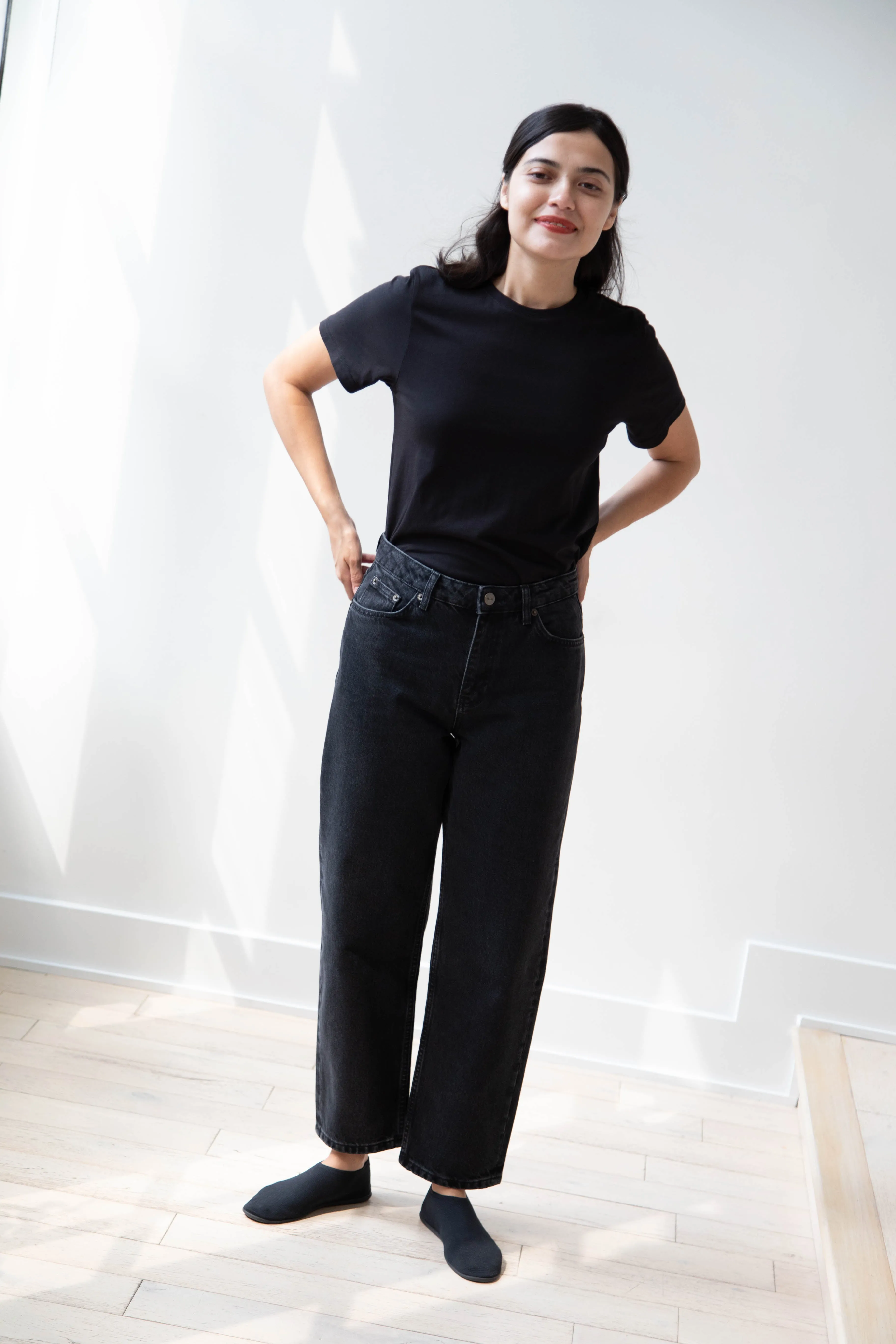 Skall | Allison Cropped Jeans in Vintage Black