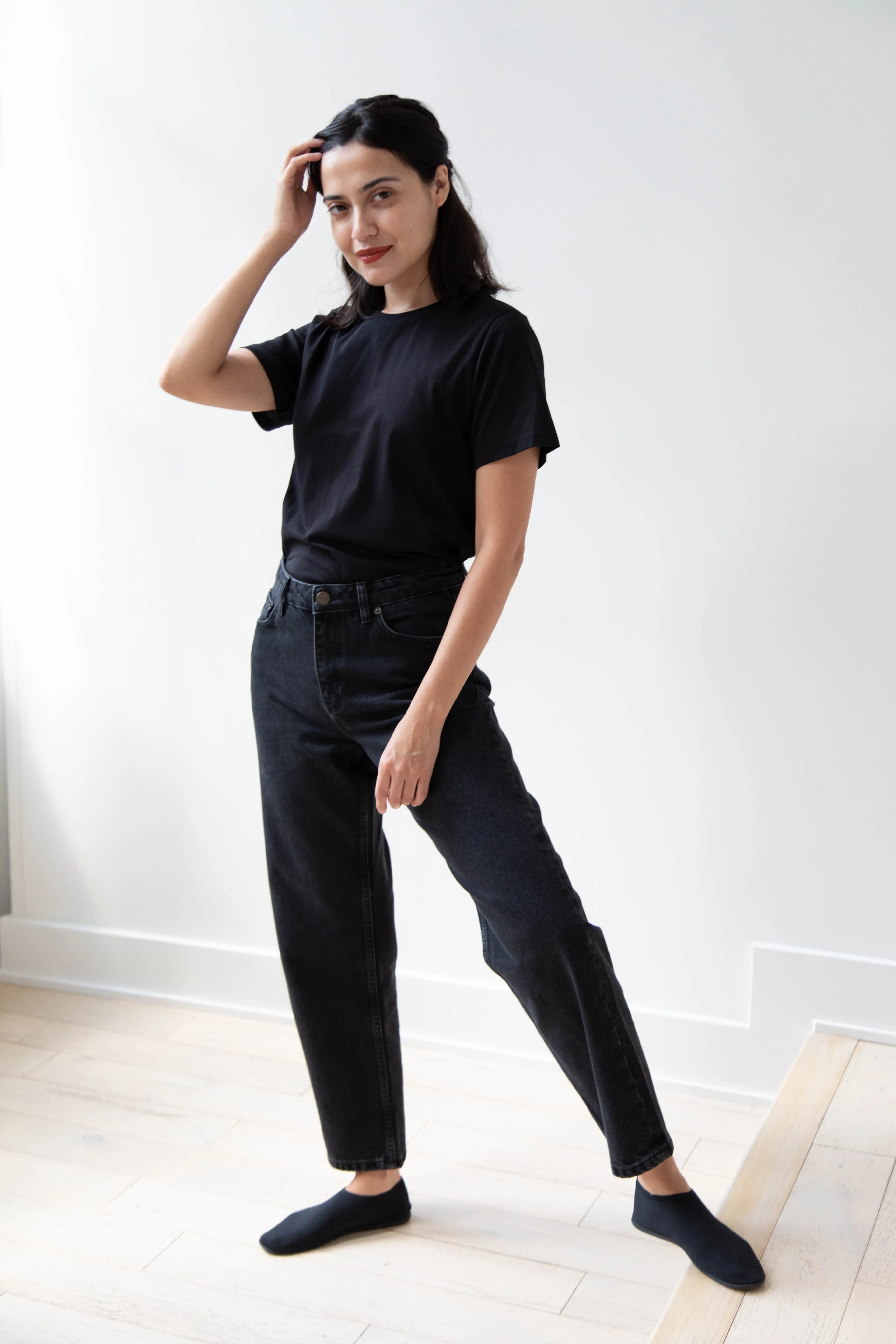 Skall | Allison Cropped Jeans in Vintage Black