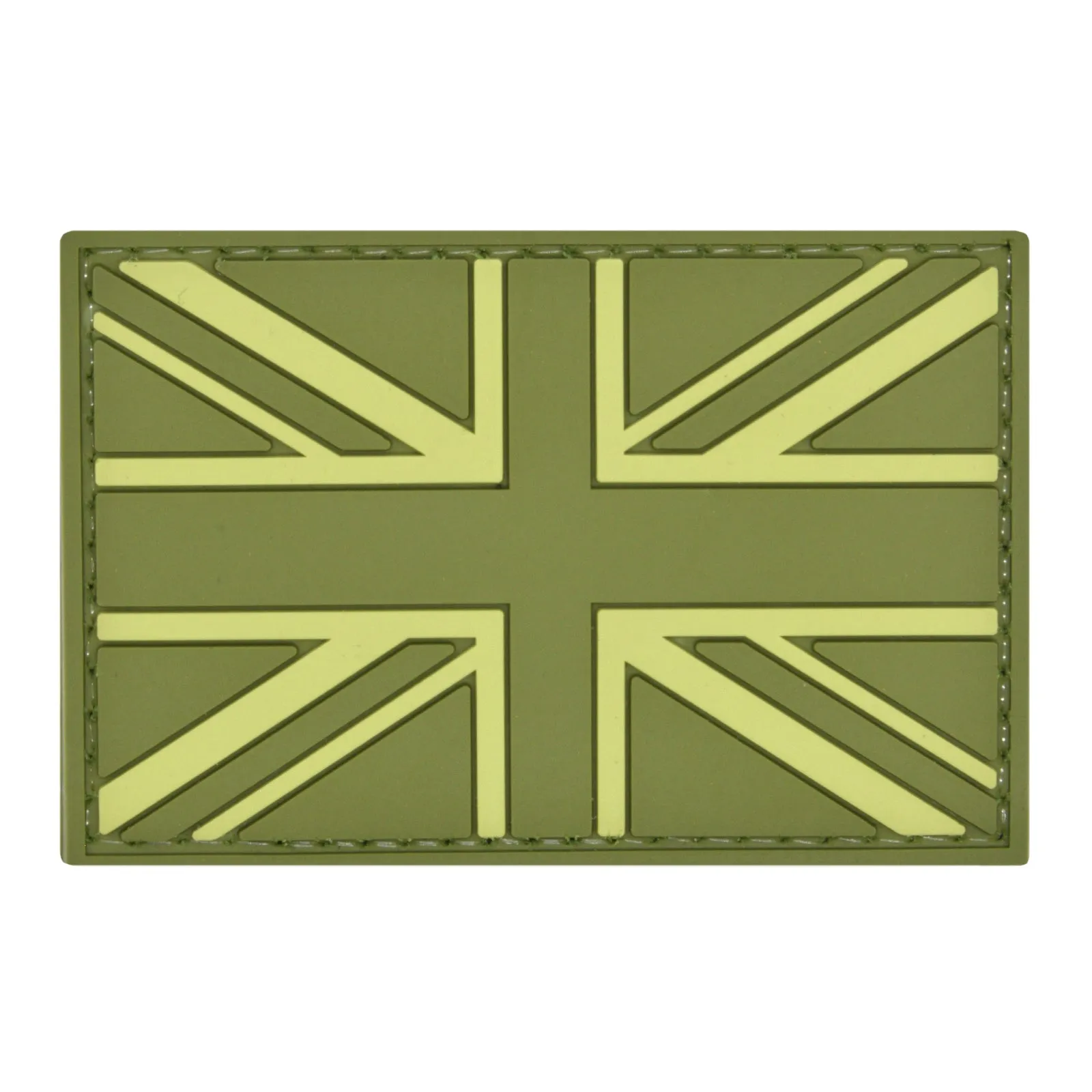 UK Flag Patch OD Green