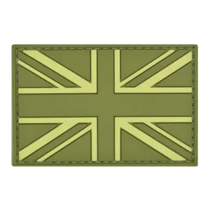 UK Flag Patch OD Green