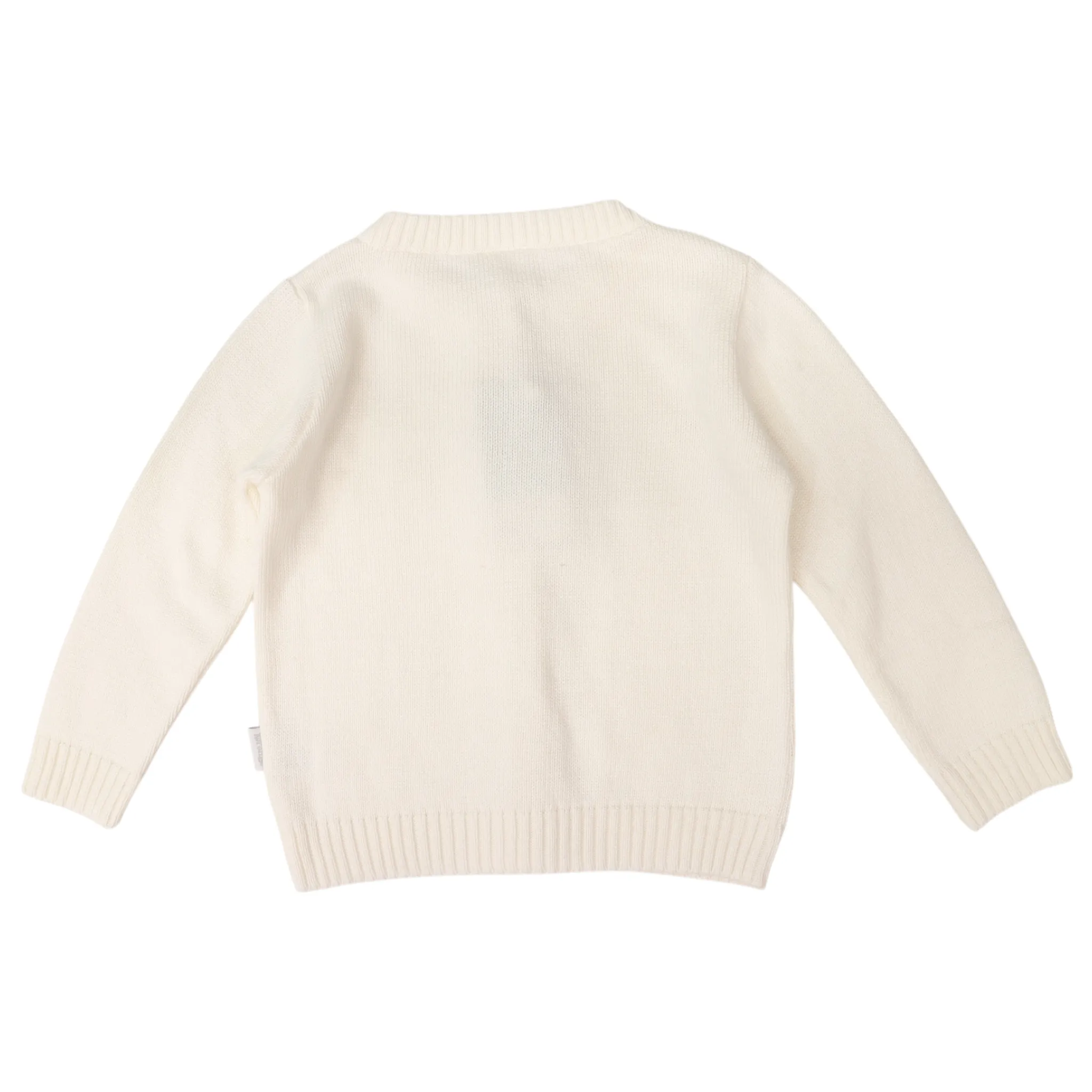 White Cotton Knit Cardigan